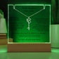 To My Daughter – Future Teacher | Personalized Name Necklace & Lighted Graduation Keepsake