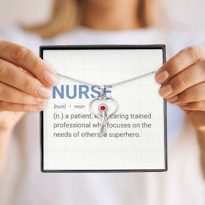 “Nurse Definition” Heartscope Necklace – Gift for Healthcare Heroes