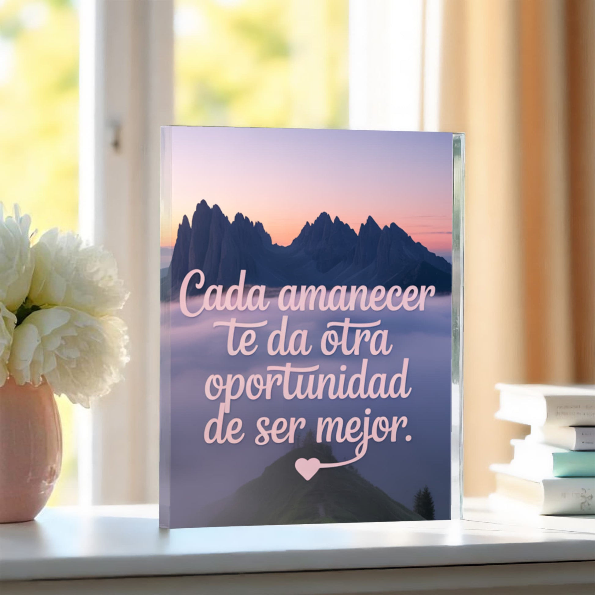 Spanish inspirational quote acrylic décor gift for women