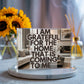 I Am Grateful for the Home That Is Coming to Me Printed Acrylic Block – Manifestation Decor with Positive Affirmation Quote