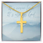 It's Never Luck, It's Always God: Artisan Cross Necklace