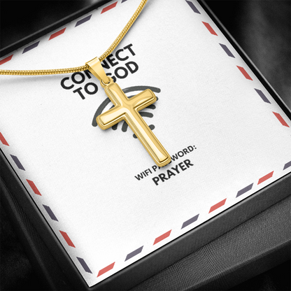 Unisex Christian pendant representing spiritual connection