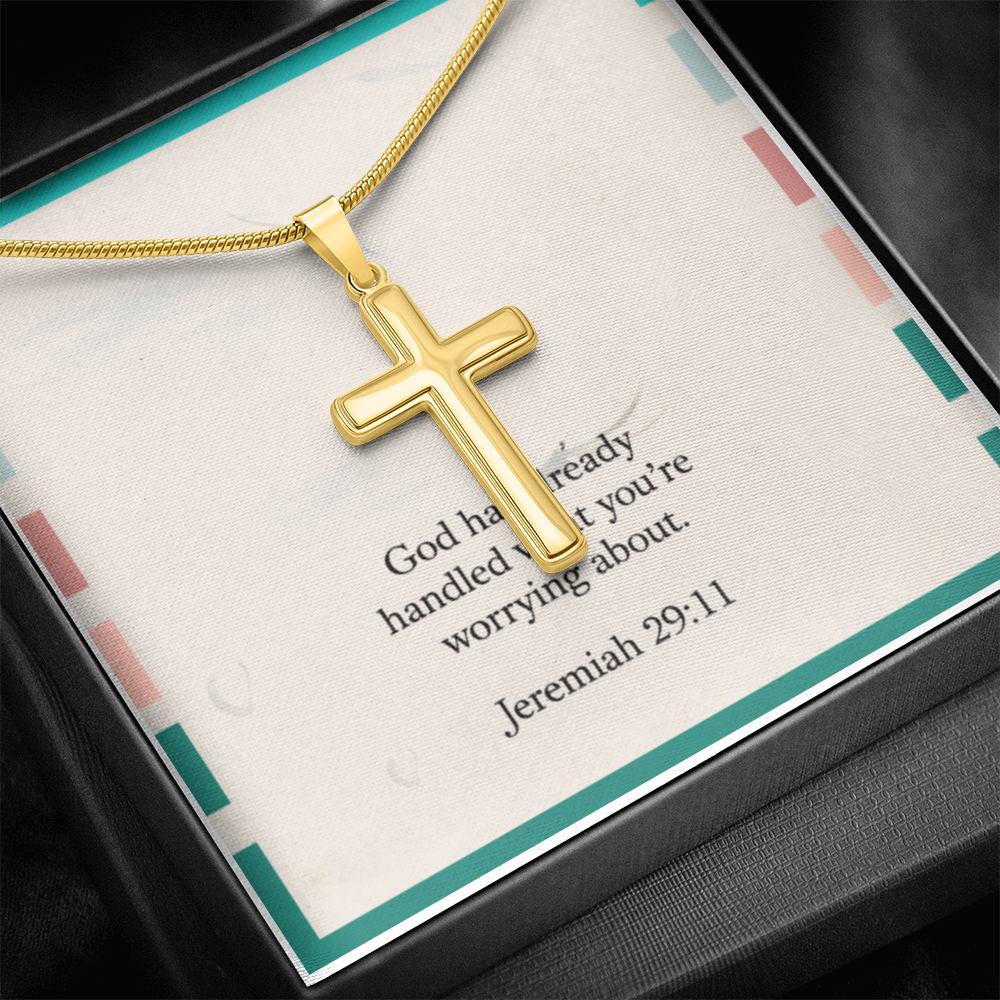 “God has handled it” necklace gift for women of faith