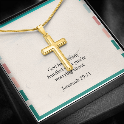 “God has handled it” necklace gift for women of faith
