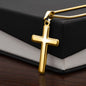 Lael – “Belonging to God” Cross Necklace | Artisan Faith Jewelry Gift | Polished Snake Chain Necklace for Men & Women