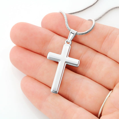 Always Carry a Cross Necklace | Personalized Christian Gift for Strength, Faith & Encouragement