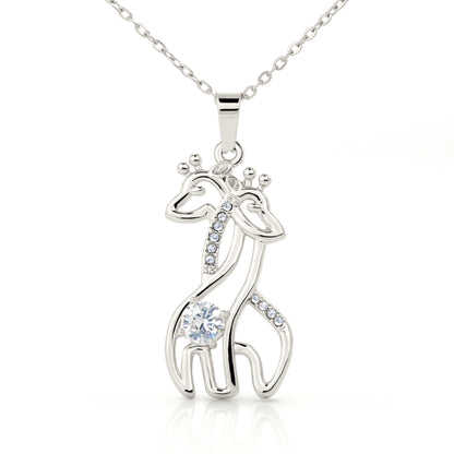 Cute animal necklace gift for daughter