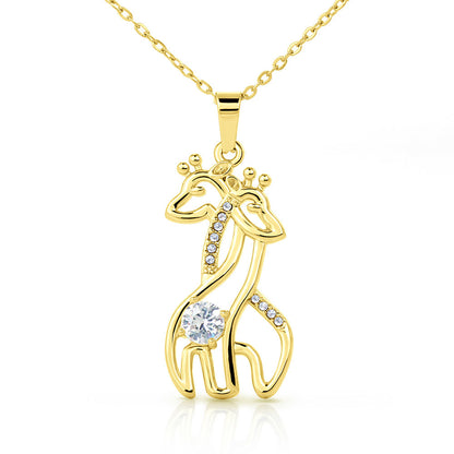 Elegant Giraffe Necklace Gift for Best Friends – Meaningful Birthday & Appreciation Jewelry