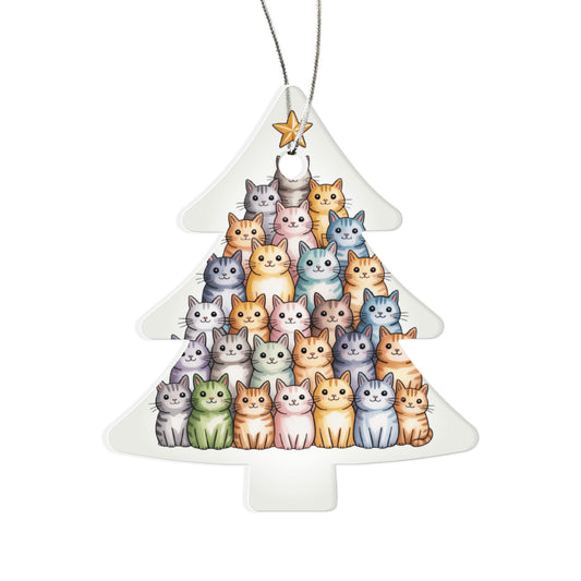 Purr-fect Christmas Tree – Cat Lovers Acrylic Ornament