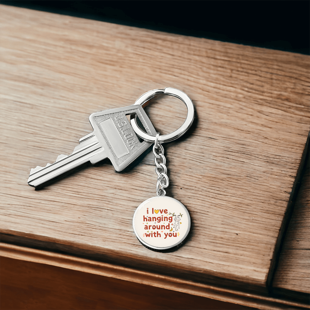 Inspirational monkey keychain for friendship gifts