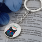 Funny Christmas cat keychain stocking stuffer