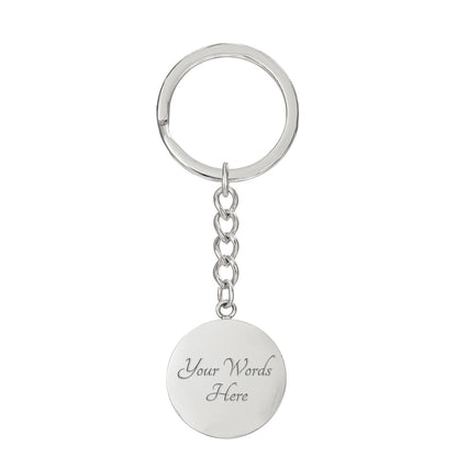Jesus, Calm My Soul: Circle Keychain – Christian Anxiety Relief Gift | Peace & Comfort Reminder for Overwhelmed Hearts