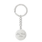 Holiday cat keychain with cool kitty illustration