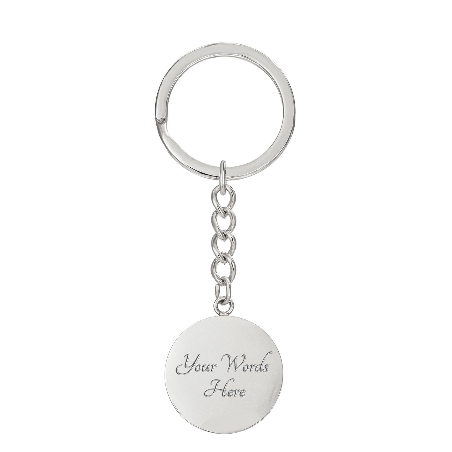 Arizona State Keychain | Desert Souvenir Key Ring | Cactus & Sunset Graphic Circle Keychain | Southwest Travel Gift