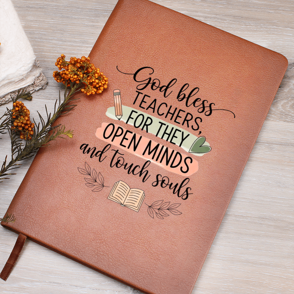 Teacher appreciation journal with elastic closure band