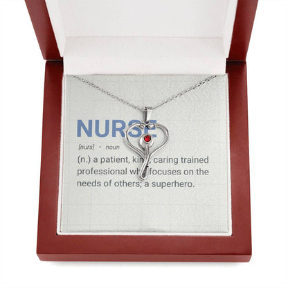 “Nurse Definition” Heartscope Necklace – Gift for Healthcare Heroes