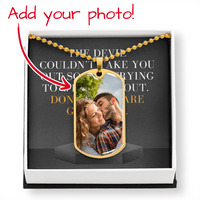 Luxury Dog Tag with Military Chain (Gold Finish)