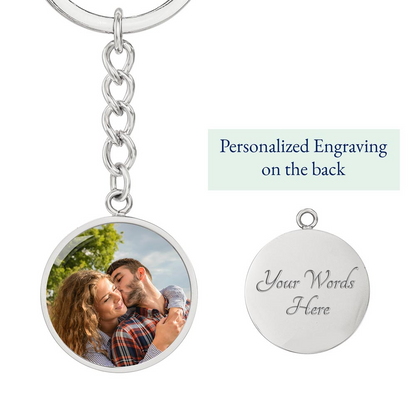 Always Carry Pizza Keychain – Personalized Pizza Photo Gift