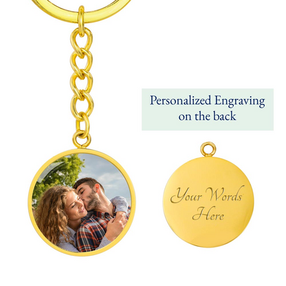 Always Carry Pizza Keychain – Personalized Pizza Photo Gift