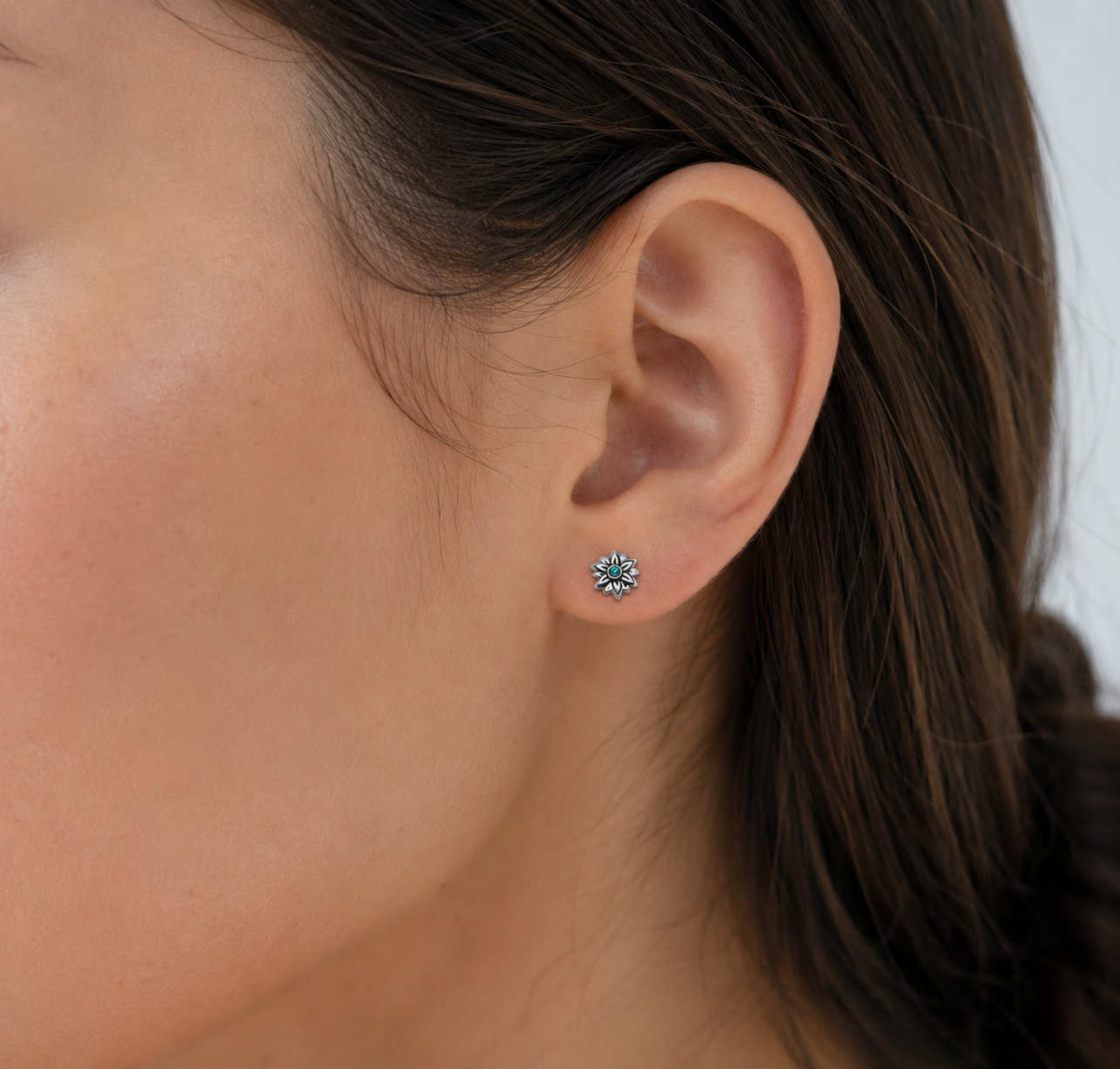 Milan Birthstone Necklaces Collection by Samahdee, Rings, Earrings: Handmade Flower Pendant with Colored Crystal - Gift for Mom, Daughter, BFF, Sister, Granddaughter, Niece
