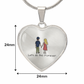 “Let's Do This Forever” Heart Necklace – Valentine's Day Romantic Keepsake Gift for Her