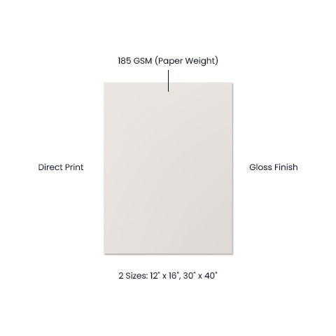 Elegant matte wall art for home or office