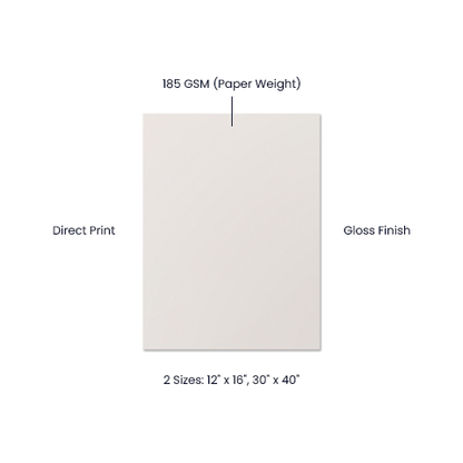 Elegant matte wall art for home or office