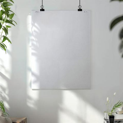 Close-up of premium matte poster texture with vivid colors