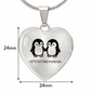“Let's Do This Forever” Penguin Heart Necklace – A Symbol of Always Together