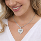 Pinky Promise Heart Necklace for Women – Valentine's Day Gift, Silver or 18K Gold Finish, Romantic Promise Jewelry with Optional Engraving, Adjustable 18–22” Chain