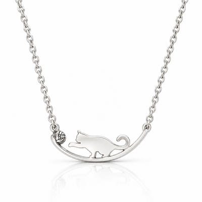 Iliana Cat Necklace Quotes Greeting Card, Gifts for Cat Lovers