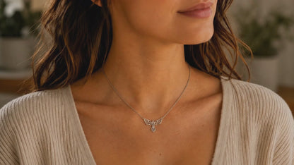 Brinley Phoenix Pendant Women Necklace, Bird Charm with Motivational Quote Card