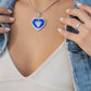 Luxury Heart Graphic Necklace – Wolf Spirit Protection Pendant, Symbol of Strength & Loyalty, Meaningful Gift Jewelry for Her