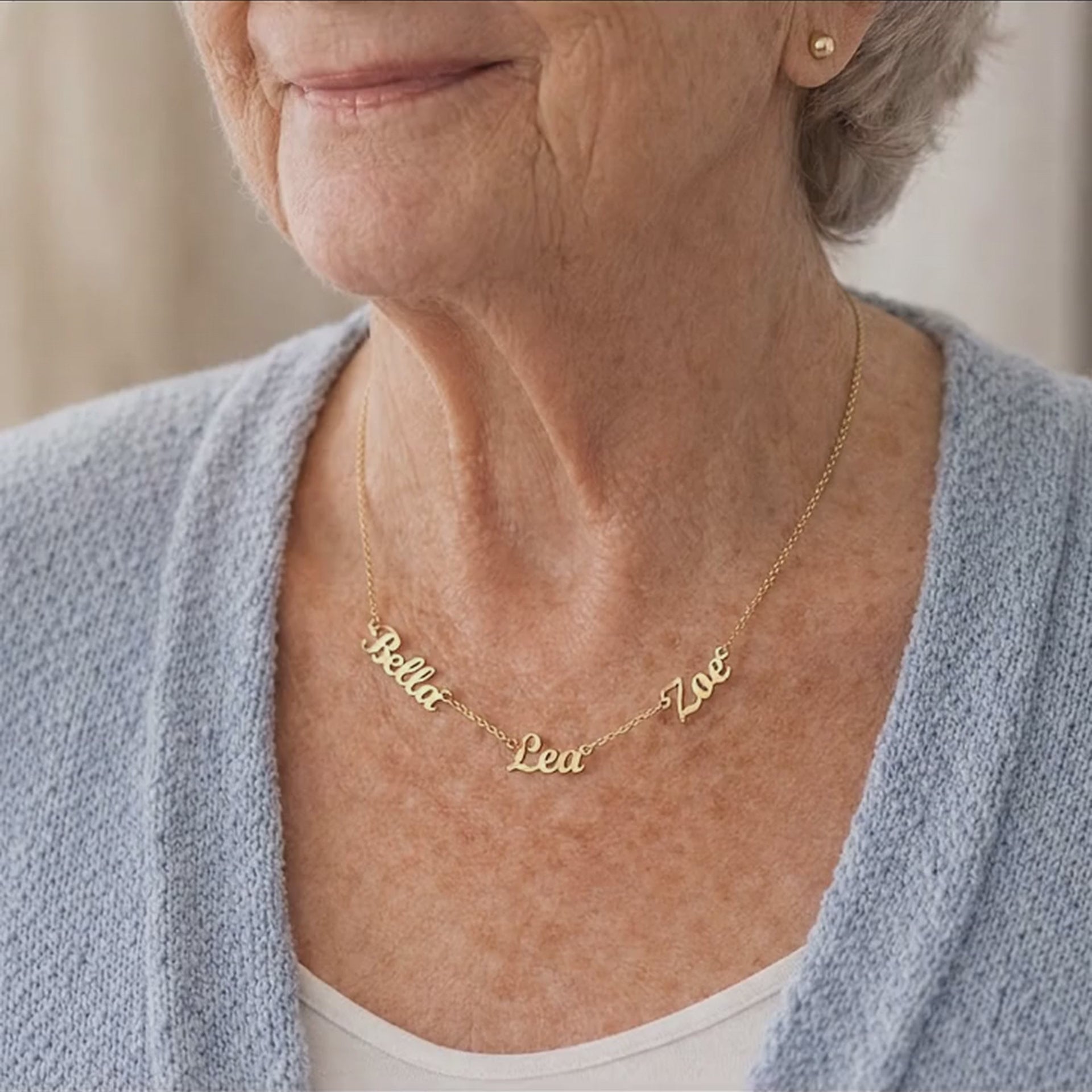 meaningful grandma jewelry close up