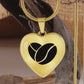 Coffee Bean Heart Necklace