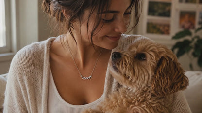 Reid Gifts for Dog Lovers Paw Print Necklace Pet Quotes Greeting Card
