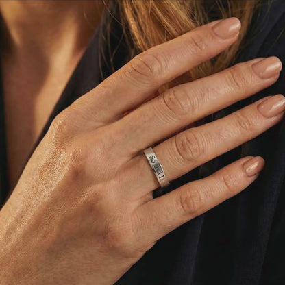 To My Wife — Engraved Ring with Message Card — Mother's Day Gift from Husband — The Best Person I Know