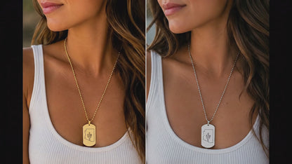 Arizona Dog Tag Necklace | Never Desert You Keepsake Gift