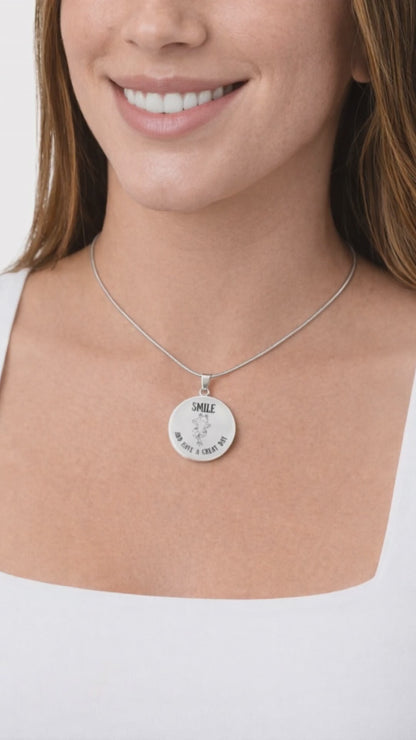 Frog Outline Circle Necklace – Minimalist Nature-Inspired Pendant Gift for Frog Lovers