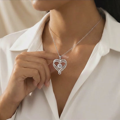 To My Wife — Love Heart Necklace with Message Card — Mother's Day Gift from Husband — I've Been Watching