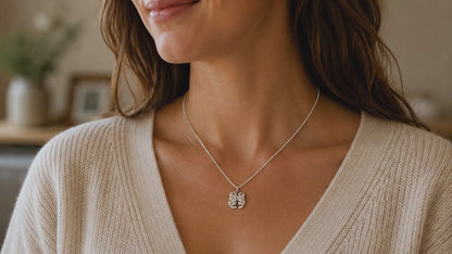Kayden Mother and Son Otter Necklace with Inspirational Quote, Gifts for Mom