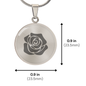 Rose Necklace Gift – Romantic Floral Pendant