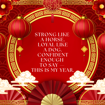 This Is My Year Necklace for Lunar New Year Confidence and New Beginnings
