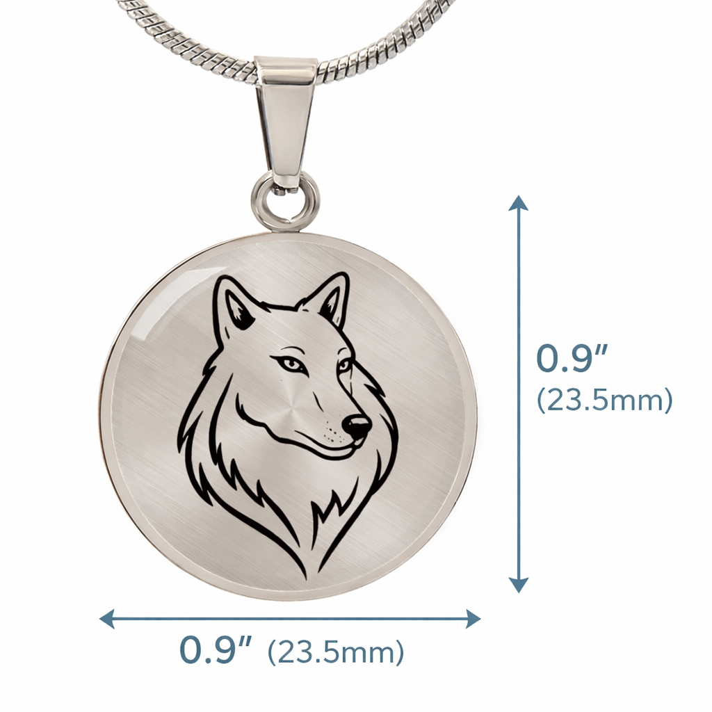 Spirit of the Wolf Necklace – Strength, Protection & Wild Wisdom Pendant