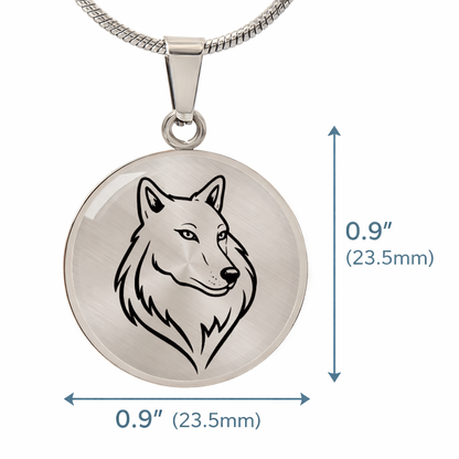 Spirit of the Wolf Necklace – Strength, Protection & Wild Wisdom Pendant
