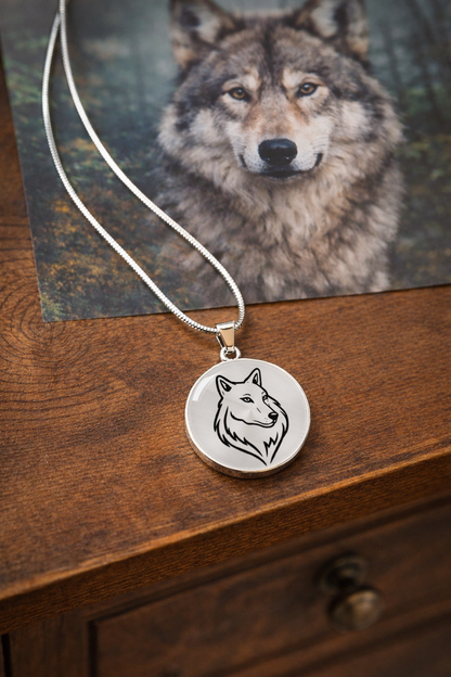 Spirit of the Wolf Necklace – Strength, Protection & Wild Wisdom Pendant