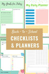 Free Back-To-School Printables Checklists and Planners