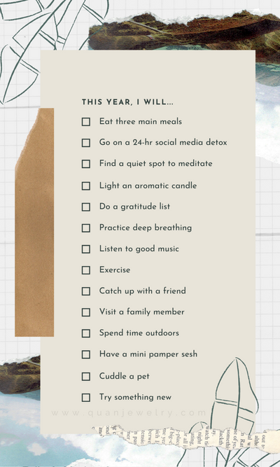 Free New Year's Resolution List for 2021