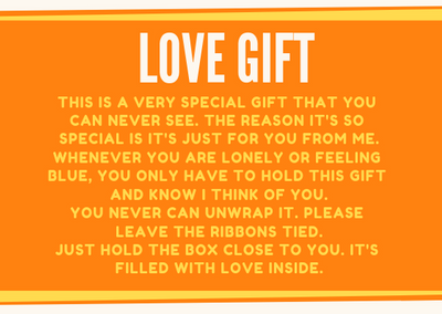 Free Love in a Box Gift Printables