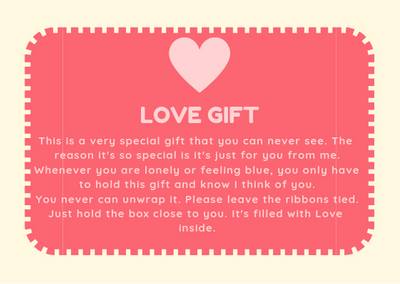 Free Love in a Box Gift Printables